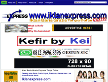 Tablet Screenshot of iklanexpress.com